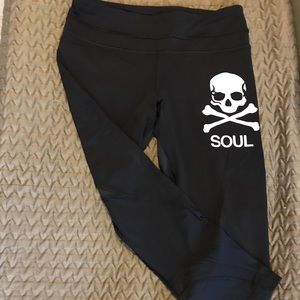 Soul Cycle x Lululemon Black Capris